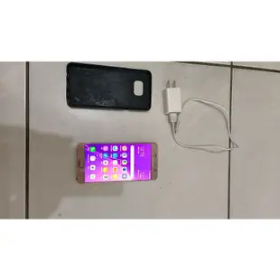 (只面交不議)二手良品Samsung note5 64g粉色空機~附上充電器及手機套500元，限台中市大里區自取不寄送