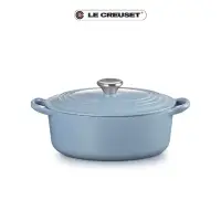 在飛比找Yahoo!奇摩拍賣優惠-Le Creuset 礦石藍 橢圓型 鑄鐵鍋 23cm 霧面