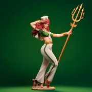 Mera Bombshell Statue 3D Print Unpainted/Unassembled
