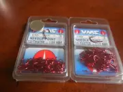 100 VMC Live Bait Red Saltwater 7265TR Hooks SIZE 2 TWO 50 PACKS 100 hooks