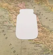 Mason Jar Tags Handmade Labels Set 25 White Paper Wedding Scrapbooking