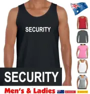 SECURITY Funny T-Shirt Singlet Ladies Men's Singlet tshirt t shirt tee doorman