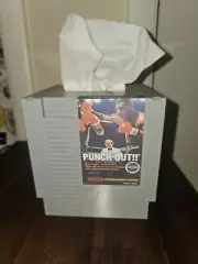 NES Cartridge Nintendo Themed Tissue Box Holder - Mike Tyson Punch-Out Boxing
