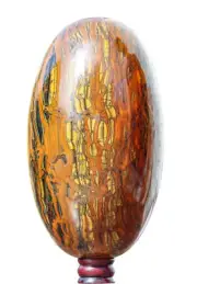 Huge 345MM Natural Golden Tiger Eye Stone Metaphysical Meditation Lingam