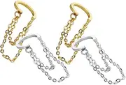 [FUNOMOCYA] Non Piercing Ear Clip Jewelry for Girls Clip on Earrings Dangles for Birthday Stylish Versatile Match Your Outfit