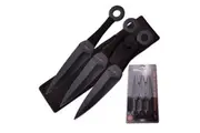 Perfect Point Stainless Steel Throwing Knives Black 3pcs (K-PP-869-3CS)