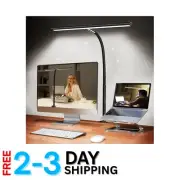 LED Desk Lamp with Stepless Dimming and Flexible Gooseneck - Eye-Caring Light