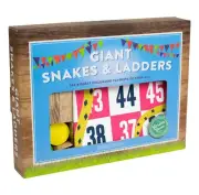 Giant Snakes & Ladders Game Indoor Outdoor Backyard by Professor Puzzle ()