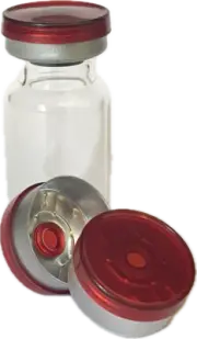 10mL Clear Glass Vial With Tamper Proof Flip Top Seals - 5 Vials
