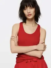 Size XXS Peter Alexander Red Shelf Bra Tank Singlet Stretchy RRP$49.95 NEW