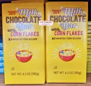 Trader Joe’s Milk Chocolate Bar with Corn Flakes 6.3oz 180g (2 Bars)