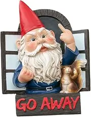 Naughty Garden Gnome Statue,Funny Outdoor Art Decoration Statue Resin Dwarf Hang Ornaments for Home Indoor Or Outdoor Lawn Garden Decorations