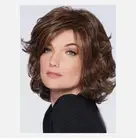 Light Brown Women's Hairstyles Human Hair Wig Natural Curly Capless Wigs 10 Inch