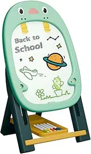 Kids Easel, Magnetic Smooth Painting Easel, Toddler Art Easel with Painting Accessories, Stable and Durable Easel for Boys and Girls Maciun
