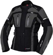 IXS Tour Pacora-ST Ladies Motorcycle Textile Jacket, black-grey, Size 3XL for Women Black Grey