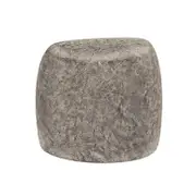 Hollie Indoor & Outdoor Round Concrete Side Table - Stone
