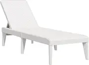 Camping Sunloungers Reclining Patio ChairsSun Lounger White 205x80x31.5 cm Solid Wood Pine**