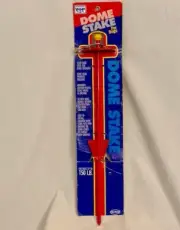 New DOME STAKE for DOGS - Tangle Free HEAVY DUTY RED easy install - outdoor yard