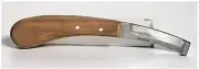 Weaver Leather Right-Handed Hoof Knife with Wooden Handle, Brown, 8