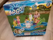 NEW H2OGO Little Astronaut Square Inflatable Kiddie Pool Play Center with Slide