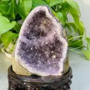 910g Natural Amethyst Geode Mineral Specimen Crystal Quartz Energy Decoration