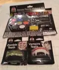 Happy Halloween Family Makeup kit and vampire and zombie teeth New Free Ship