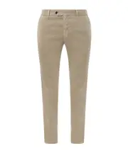 PT Torino Pressed-Crease Elastic Waist Trousers IT50 Nude
