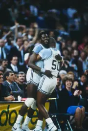Georgetown Universitys Patrick Ewing Laughs 1980 Basketball Photo
