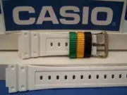 Casio Watch Band DW-6900 R-7 White G-Shock Strap w/Multi-Colored Keepers