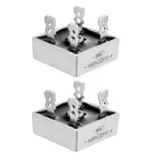 KBPC2510 1000V 25A Single Phase Bridge Rectifier Half-Wave Gray 2Pcs