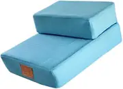 ＫＬＫＣＭＳ Dog Steps for High Bed 2 Steps Lightweight Anti Slip Washable Comfortable Dog Stairs for Small Cat Steps for Small Pets