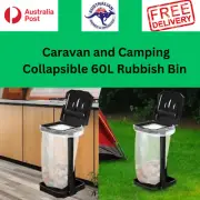 Collapsible Rubbish Bin Caravan RV Camping Garbage Can Camper Trash Waste Basket