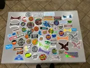 Santa Cruz, Indy, Ricta, Bronson, Krux Skateboard Stickers - REAL - 70 Decals