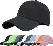 [Enwokran] Men Quick Dry Sport Baseball Cap, Men's Athletic Fitted Cap, Adjustable Anti UV Outdoor Sun Hat