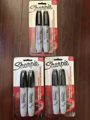 6ct- 3 Pack Sharpie Permanent Markers Chisel Tip Markers Work Industrial School