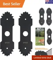 2-Pack 8-5/8'' Length, 1" Center Hole Blade 638006008 Edger Blade with Teeth ...