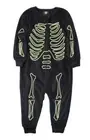 Infant & Toddler Skeleton Halloween Sleeper With Hat Glow In The Dark 12 Months