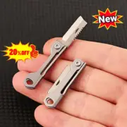 Mini Folding-Knife Stainless Steel Pocket Knife-Keychain Parcel Key Chain H U9W3