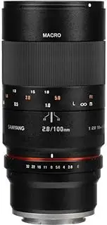 Samyang 100mm F2.8 ED UMC Full Frame Telephoto Macro Lens for Canon EF Digital SLR Cameras