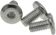10/5PCS M6 /M8*12/16/20/25/30/35mm 304 Stainless Steel Flat Head with Hex Head Screws/Furniture Bolt(M8-16(5pcs))