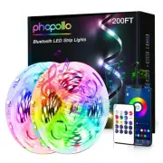 Bluetooth 24V Led Strip Lights 200ft (2 Rolls of 100ft), Color Changing LED L...