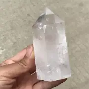 1.03LB Natural Clear Quartz Obelisk Crystal Tower Quartz Point Wand Healing GIFT