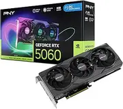 PNY GEFORCE RTX™ 5060 8GB ARGB Overclocked Triple Fan DLSS 4 Graphics Card