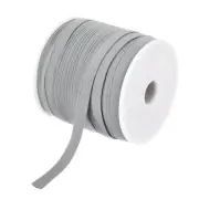 1/4 Inch Double Fold Bias Tape Continuous Bulk Bias Tape White Gray 25 Yards