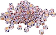 JOINPAYA 100 Pcs 6 Dice Gaming Dice 6 Sided 6 Sided Dice Square Dice