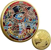 Christmas Coin,Christmas Challenge Coin | Holiday Coin | Christmas Commemorative Coin, Collectible Coin, Stocking Keepsake