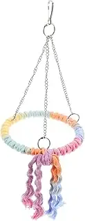 VERDANVERSE Bird Swing Cotton Rope Loop Parrot Perch Stand Rope Perch for Cage Bird Toy