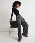 BNWT NEW MADEWELL Harlow Italian Wool Low Slung Wide Leg Pants j.crew US 14 $138