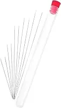 KALLORY 11pc Large Eye Beading Needles Storage Tube Essential Jewelry Making Tools for DIY Bracelets Necklaces Bead Spinner