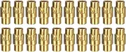uxcell 20pcs Leather Cord End Clasp 6mm Hole Magnetic Cord End Caps Closures Leather Bracelet Buckle for Jewelry Making DIY Supplies Crafts, Gold Tone